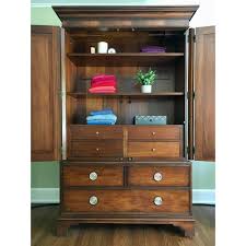 Each accommodation is individually furnished and decorated. Ethan Allen Newport Collection Mahogany Armoire Chairish