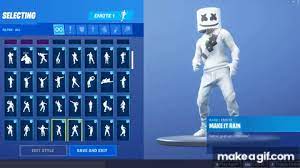 Find gifs with the latest and newest hashtags! Marshmello Skin Fortnite Dances With 100 Emotes On Make A Gif