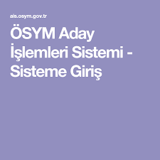 İçişleri bakanlığı kaymakam adaylığı giriş sınavı. Osym Aday Islemleri Sistemi Sisteme Giris Dogal Saglik Dogal Kitap