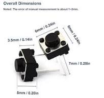 Tactile Push Button Switch DIP 2PIN ON/Off Horizontal ...