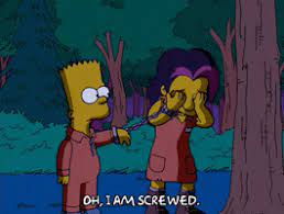Marge and bart sad 86811 gifs. Sad Bart Simpson Gif Find Share On Giphy