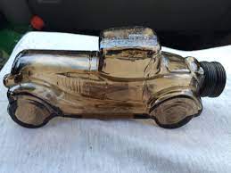 Vintage Avon 1970 S Sterling Six Car Leather After Shave Cologne Perfume Brown Glass Bottle Decanter Collectab Brown Glass Bottles Vintage Avon Vintage Bottles