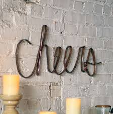 Scrap Iron Cheers Wall Decor Bar Wall Decor Metal Tree Wall Art Dot And Bo
