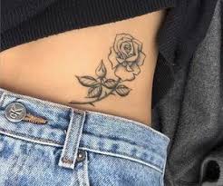 B W Hip Rose Tattoo Tattoos Gorgeous Tattoos Trendy Tattoos