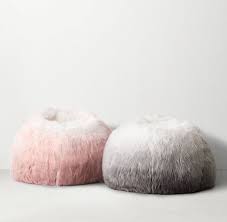 Ombre Kashmir Faux Fur Bean Bag Faux Fur Bean Bag Fur Bean Bag Bean Bag