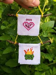 The items are produced by imaginating, just crossstitch, mill hill and others priced from $3.50 to $18.79. Pattern Mini 2020 Cross Stitch Ornament Dumpster Fire Etsy Cross Stitch Christmas Ornaments Tiny Cross Stitch Cross Stitch