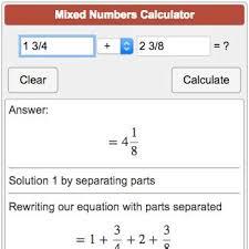 Calculatorsoup.com free calculator for adding and subtracting fractions with like or unlike denominators. Fraction Calculator Soup With Whole Numbers Zonealarm Results