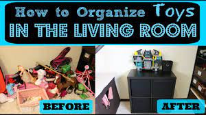 Lots of ideas for diy toy organization to prevent your kids' toys from taking over your whole house!. How To Organize Toys In The Living Room Youtube