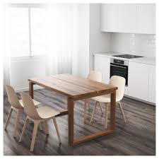 Morbylanga Table Oak Veneer Brown Stained Length 55 1 8 Ikea Ikea Dinner Table Interior Design Kitchen Contemporary Ikea Table