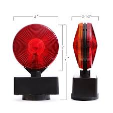 Led Super Bright Magnetic Tow Lights Kit For Auto Truck Rv Trailers Hitch Carriers