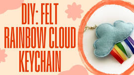 DIY: Felt Rainbow Cloud Keychain