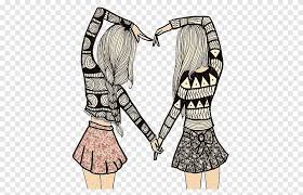 See more ideas about drawings, best friend drawings, cute drawings. Two Women Making Heart Sign Illustration Drawing Friendship Graphy Best Friends Love Pencil Png Pngegg