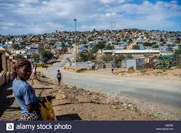 Rosenthal guns and ammunition and report to the branch manager. Katutura Bereich Windhoek Namibia Stockfotografie Alamy