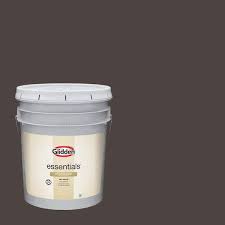 Glidden Essentials 1 gal. PPG1066-7 Baked Bean Satin Exterior Paint  PPG1066-7EX-1SA