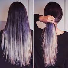 Purple Ombre Ombre Hair Color Hair Styles Grey Ombre Hair