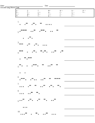 Morse Code Fun Worksheet Shefalitayal