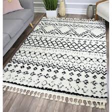 Black And White Boho Rug Pin On Living Room Rug