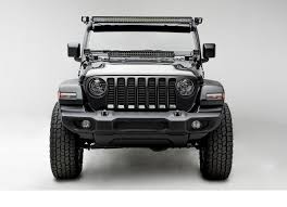 Zroadz Z374831 Kit2 Wrangler Gladiator Jl Windshield Light Bar Mount Kit With 50 Led Light Bar And Two 3 Led Pod Lights Jeep 2018 2021 2020 2021