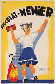 Chocolat Menier Pera Advertising Poster Retro Advertising Children S Book Illustration