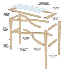 Curved Stretcher Accent Table Woodsmithplans Com Bending Wood It S Easier Than It Looks And Thi Accent Table Woodworking Projects Plans How To Bend Wood