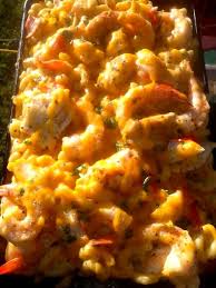 Macaroni And Cheese With Chicken And Shrimp Recipes Food Seafood Recipes