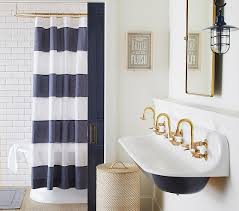 Turn your basic bathroom into a decorative dream with beautiful bathroom ideas from pottery barn. Hayden Rugby Kids Shower Curtain Pottery Barn Kids