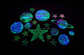20 Piece Glow In The Dark Galaxy Stars And Planets Glow In The Dark Dark Galaxy Cool Glow