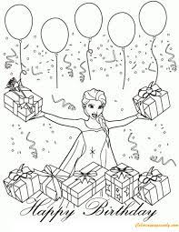 She requested a disney frozen birthday party. Disney Queen Elsa Birthday Coloring Pages Cartoons Coloring Pages Coloring Pages For Kids And Adults