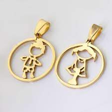 Handcrafted 10k yellow gold charm 。 lifetime guarantee 。 azaggi sterling silver colored initial letter h with flower charm pendant with a lobster claw clasp. Top Selling 5pairs Gold Stainless Steel Lovely Baby Girl Boy Charms Round Pendant For Lover Good Xmas Gift Pendants For Lovers Round Pendantpendant Round Aliexpress