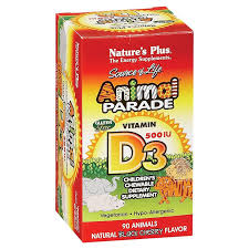 75 ($4.69/fl oz) kids vitamins: Animal Parade Vitamin D3 500 Iu Black Cherry 90 Chewable Tablets By Natures Plus At The Vitamin Shoppe
