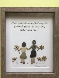 Sœurs De Galets Art Pebble Art Stone Pictures Pebble Art Sea Glass Art