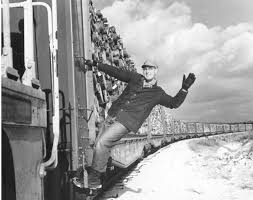 Brakeman On A Train Ca Mid 20th Century Photo Courtesy Of Eastmill Photos Great Northern Abandoned Train Northern Maine Photo