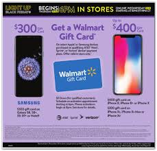Walmart issues gift cards to their specific customers. Walmart Black Friday Ad 400 Gift Card W Iphone More 9to5toys