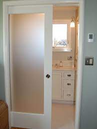 Bathroom door ideas must be well selected as it provides first impression to your washroom. White Sliding Bathroom Doors For Small Spaces With Single Panel Decolover Net Glass Pocket Doors Sliding Door Design Glass Pocket Door