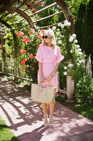 Summer Gingham Summer Gingham Pink Gingham Dress Gingham Fashion