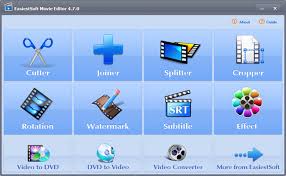 اسهل برنامج لتحويل الصيغ وتركيب صوت علي الفيديو وتقسيم وقص الفيديو Easy Movie Editor