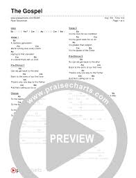 the gospel chord chart editable ryan stevenson