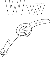 Coloring is a fun way for kids to be creative and learn how to draw and use the colors. Letter W Coloring Pages Coloringall