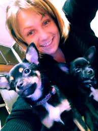 Hi all these are my 2 sweet girls. Piper is 2 she the brindle and Hazel 1  she is my white goofy girl. They most definitely each have different  personalities.