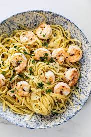 Easy Shrimp Aglio E Olio Simply Delicious Recipe Olio Recipe Yummy Pasta Recipes Pasta Aglio E Olio
