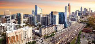 Kick back, relax, and soak in the atlanta skyline in your stylish and spacious hotel room or deluxe suite in midtown atlanta. Cousins Office Tower To Scale 31 Stories In District S Southern End News Center Midtown Atlanta