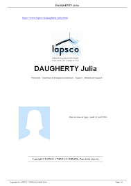 DAUGHERTY Julia