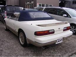 nissan silvia convertible 1989 white ii 89000 km details japanese used cars goo net exchange nissan silvia convertible 1989