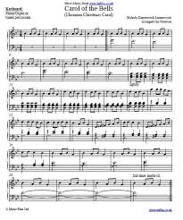 Carol Of The Bells By Mykola Leontovych Based On A Ukrainian Folk Song Christmas Carol Sheet Music Midi And Carol Of The Bells Sheet Music Boomwhacker Music