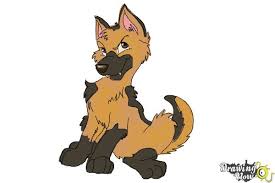Now for a little tougher character the best thing about cartoon drawing for kids is that it is simply meant to suggest things like mouth at the bottom of the face, draw two small ovals as nose. How To Draw A German Shepherd Puppy Drawingnow