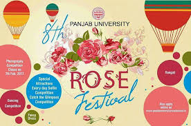 Panjab University To Celebrate Rose Festival From 10th February 2017 Rose festival is an annual event which is held in city beautiful chandigarh and attracts lots of visitors not only from chandigarh but also from nearby areas. celebrate rose festival