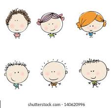 Face Girl Baby Boy Vector Draw Stock Vector Royalty Free 140620996