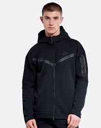 Nike Mens Tech Fleece Hoodie Black Life Style Sports Ie