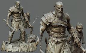 Igor Catto Statue Zb1 In 2020 Life Size Statues Kratos God Of War Statue