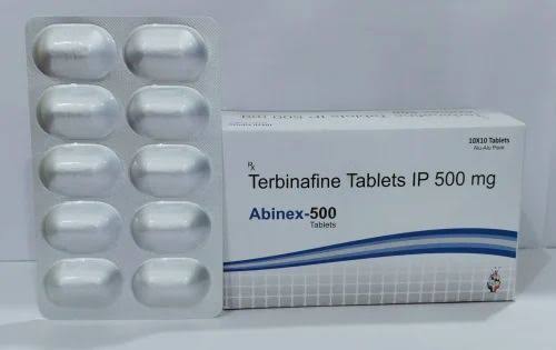 Terbinafine 500 Mg Tablet at ₹ 2900/box | टर्बिनाफाइन टेबलेट in Barwala | ID: 20520447697